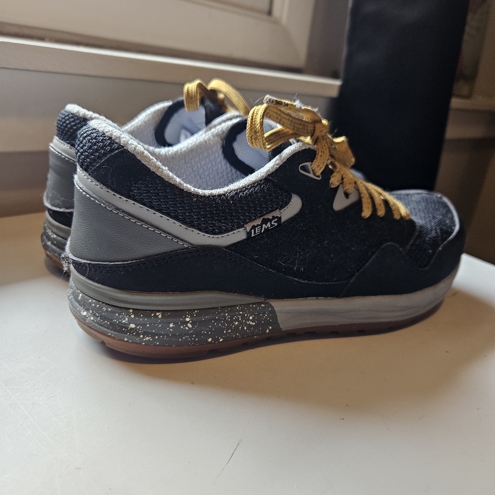 Men's Black and Gold Sneakers by IEMS - Picture 3 of 5
